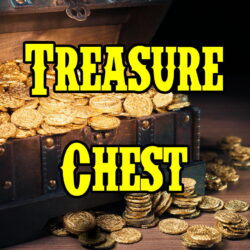 TREASURE CHEST - Package Deal With 4 Different Paydirt Types (5 Lb Bonanza Claim, 5 Lb Eureka Claim, 5 Lb Paystreak Claim, 5 Lb Motherlode Claim).